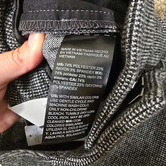 NEW NWT Women's WHBM "Comfort Stretch Slim Trouser" Gray Dress Pants | Size 4 - Picture 11 of 11